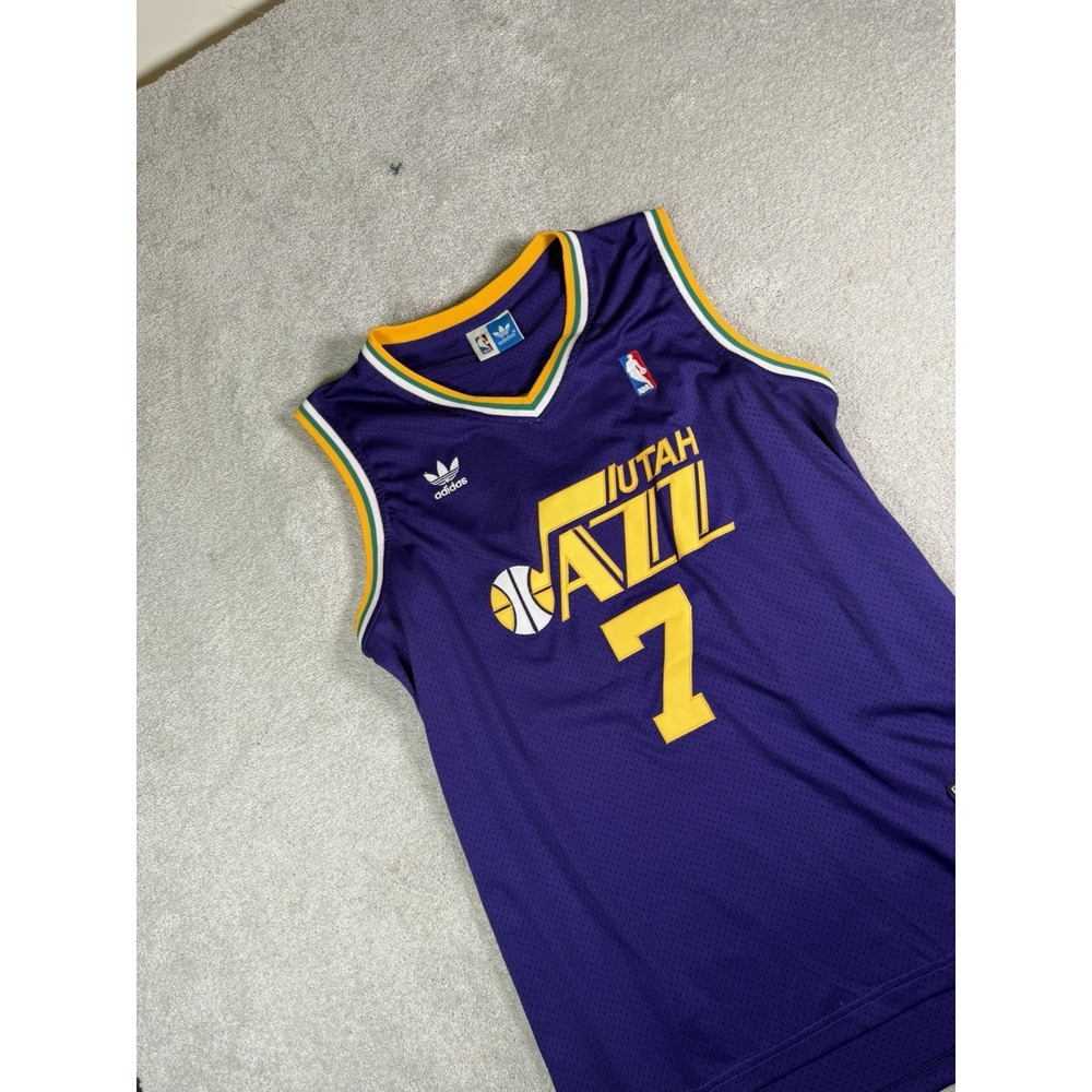Adidas NBA Hardwood Classics Utah Jazz Pete Maravich #7 Basketball Jersey L +2